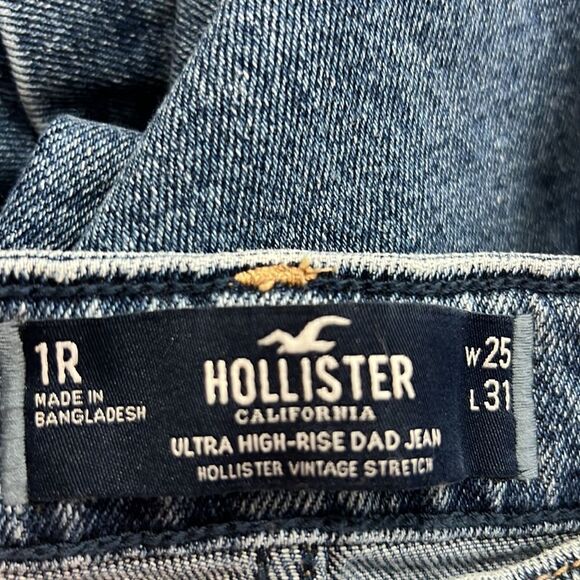 Hollister Ultra High-rise Dad jeans size 1R(25/31) EUC - Picture 9 of 11